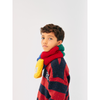 bobo choses color block sheepskin neck warmer multicolor