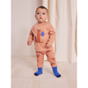 bobo choses hungry squirrel all over baby leggings light brown