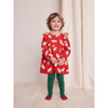 bobo choses freedom bird all over baby ruffle dress red