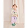 bobo choses pansy flower baby cardigan offwhite