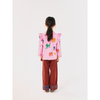 bobo choses wonder horse all over ruffle sweatshirt pink