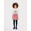 bobo choses harlequin all over quilted woven skirt red