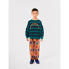 bobo choses circle stripes sweatshirt midnight blue