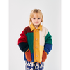 bobo choses color block sheepskin jacket multicolor