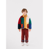 bobo choses color block sheepskin jacket multicolor