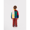 bobo choses color block sheepskin jacket multicolor