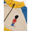 bobo choses little tin soldiers all over quilted zipped baby sweatshirt multicolor