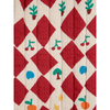 bobo choses harlequin all over quilted pants red