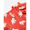 bobo choses freedom bird all over baby ruffle dress red