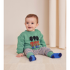 bobo choses stripes waffle baby leggings blue