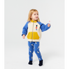 bobo choses little tin soldiers all over quilted zipped baby sweatshirt multicolor