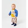 bobo choses little tin soldiers all over quilted zipped baby sweatshirt multicolor