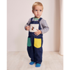 bobo choses hungry squirrel baby denim dungaree navy