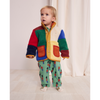 bobo choses color block sheepskin baby jacket multicolor