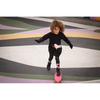 little girl skateboards in her wauw capow fast freja dress