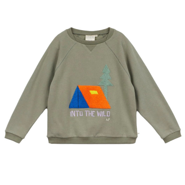 arsene & les pipelettes emilson sweatshirt green