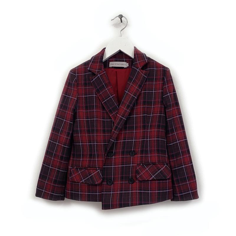 treehouse jata blazer red checks