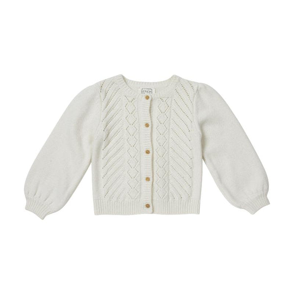 bonheur du jour olga baby cardigan ecru