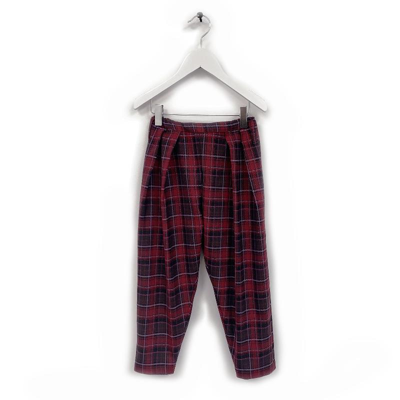 treehouse pero trousers red checks