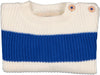 louis louise everest baby sweater blue/cream