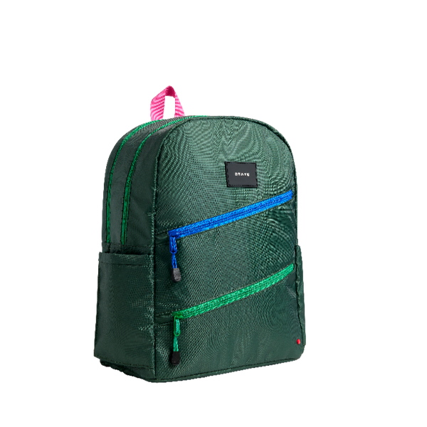 state bags kane kids double pocket backpack olive diagonal zipper