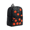 state bags kane kids double pocket backpack fuzzy basketballs