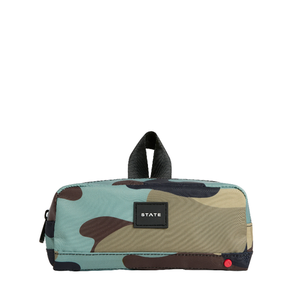 state bags clinton pencil case camo 24