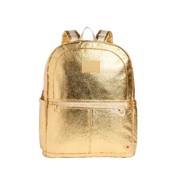 state bags kane kids double pocket large backpack gold