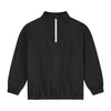 gray label half zip sweatshirt nearly black