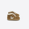 veja baby suede sneakers camel pierre lined