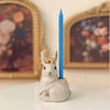 royal white rabbit cake topper