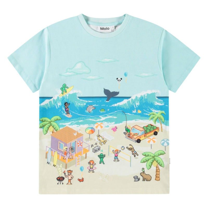 molo riley t-shirt pixel beach