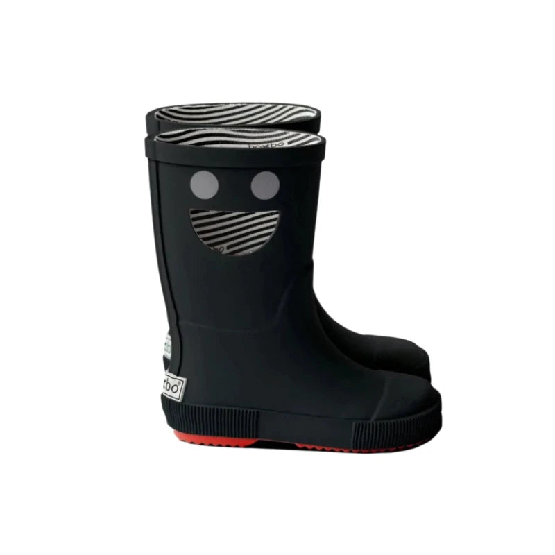 boxbo black kids rainboots