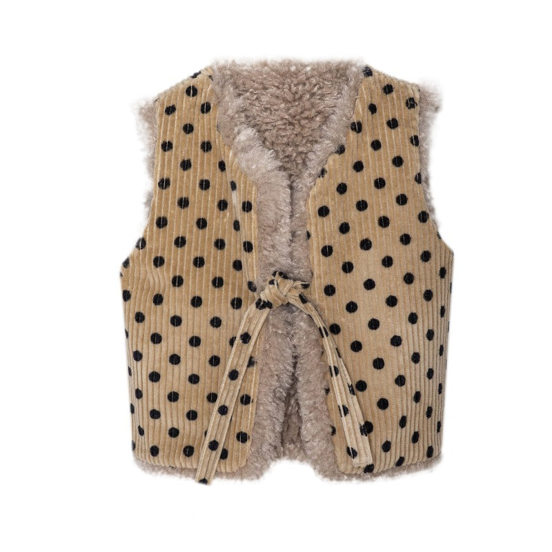 paade mode chamonix teddy reversible vest brown