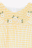 tartine et chocolat gingham smocked dress yellow