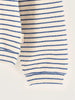 bellerose vaso long sleeve t-shirt stripes ecru blue