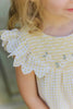 tartine et chocolat gingham smocked dress yellow