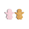 twee gingerbread women sidewalk chalk pink/gold