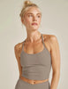 beyond yoga spacedye slim racerback cropped tank birch heather