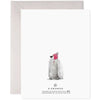 e. frances cozy penguins holiday card