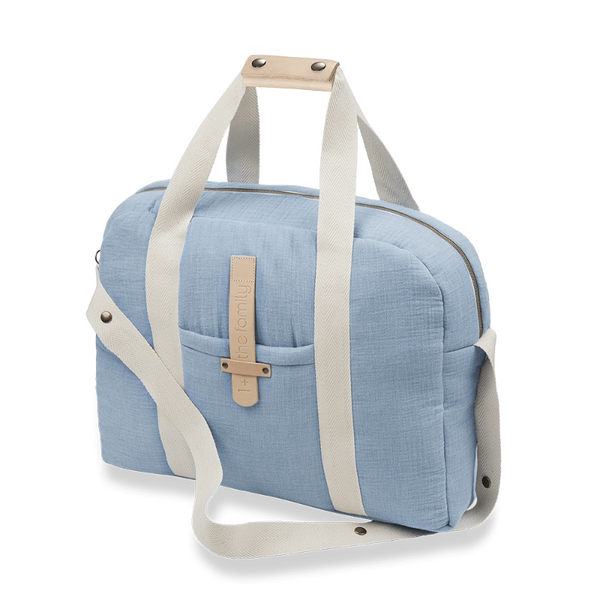 1+ in the family diaper bag denim