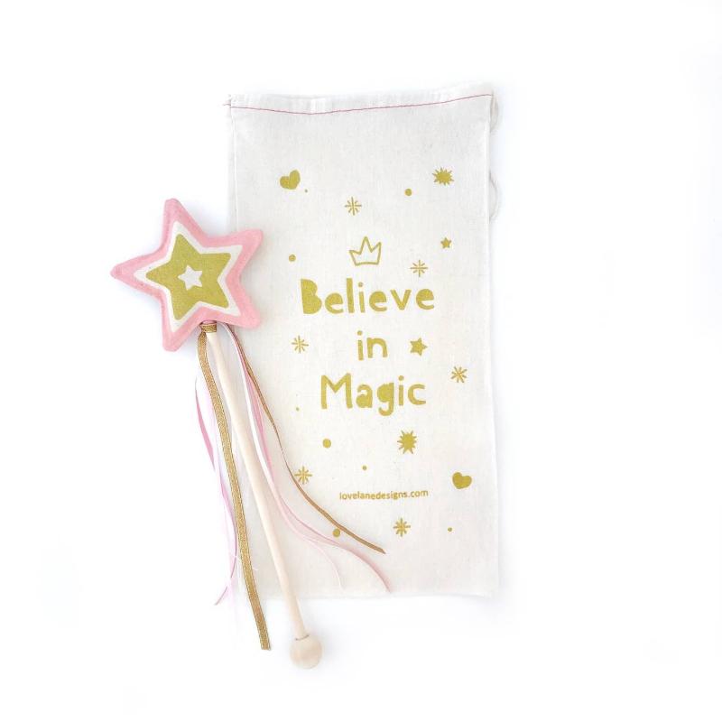 lovelane designs star wand pink