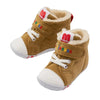 miki house corduroy high top first walker shoes beige