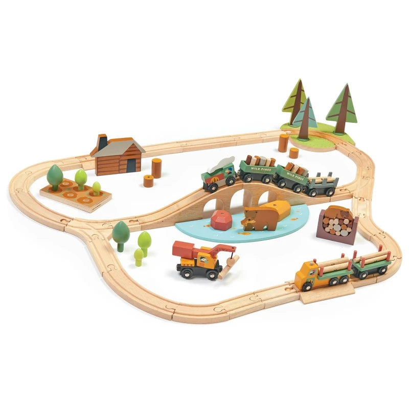 tender leaf toys wild pines train set