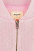 bellerose finess zip up sweatshirt marshmallow