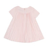 tartine et chocolat pleated baby dress pale rose