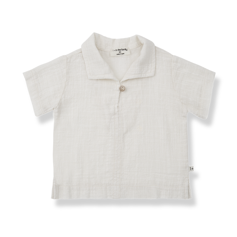 1+ in the family benet collared shirt off white