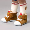 miki house corduroy high top first walker shoes beige