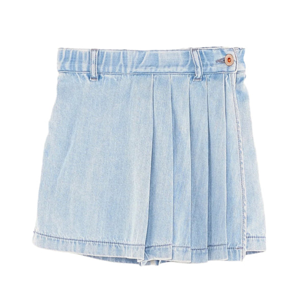 bellerose waves mini skort light blue bleach