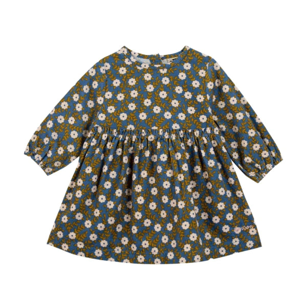 bonton baby floral dress blue